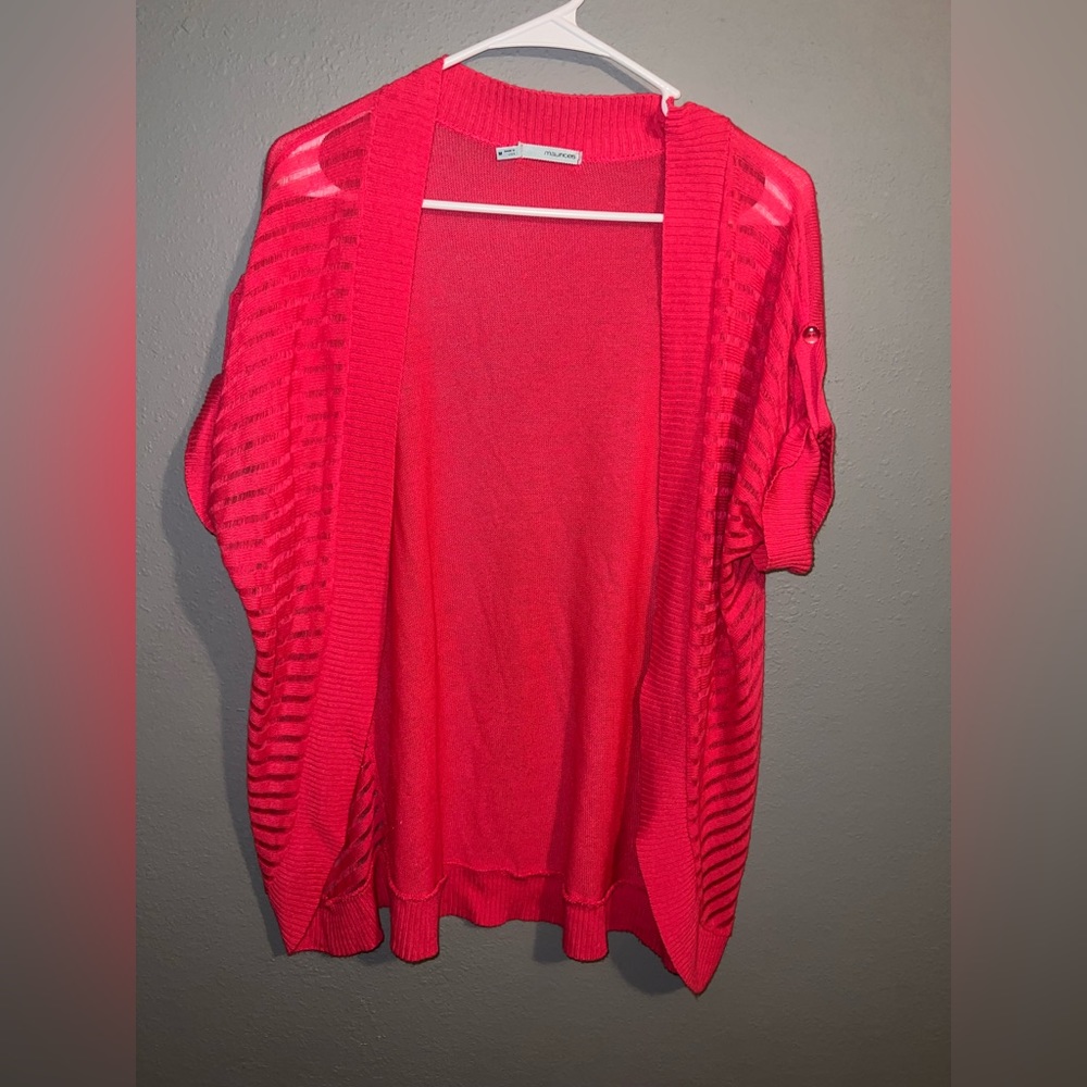 Women’s size medium bright pink cardigan
